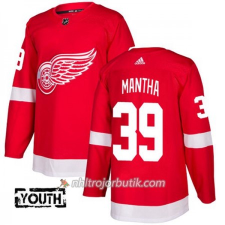 Barn Ishockey Detroit Red Wings Tröja Anthony Mantha 39 Adidas 2017-2018 Röd Authentic